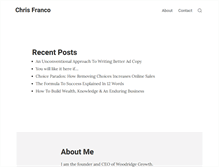 Tablet Screenshot of chris-franco.com